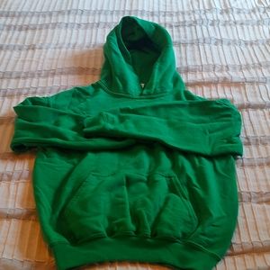 Green hooded green sweatshirt kids